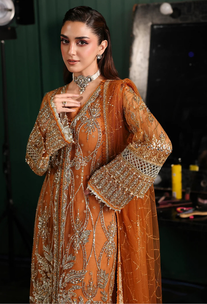 Elaf Stardom Luxury Handwork Wedding Formals – ESH-09 SAFFRON