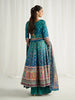 Gulaal Aira Printed Silk Formals – Azure