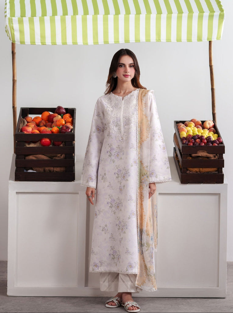 Neeshay Summer Diary Lawn – Ivory Bloom