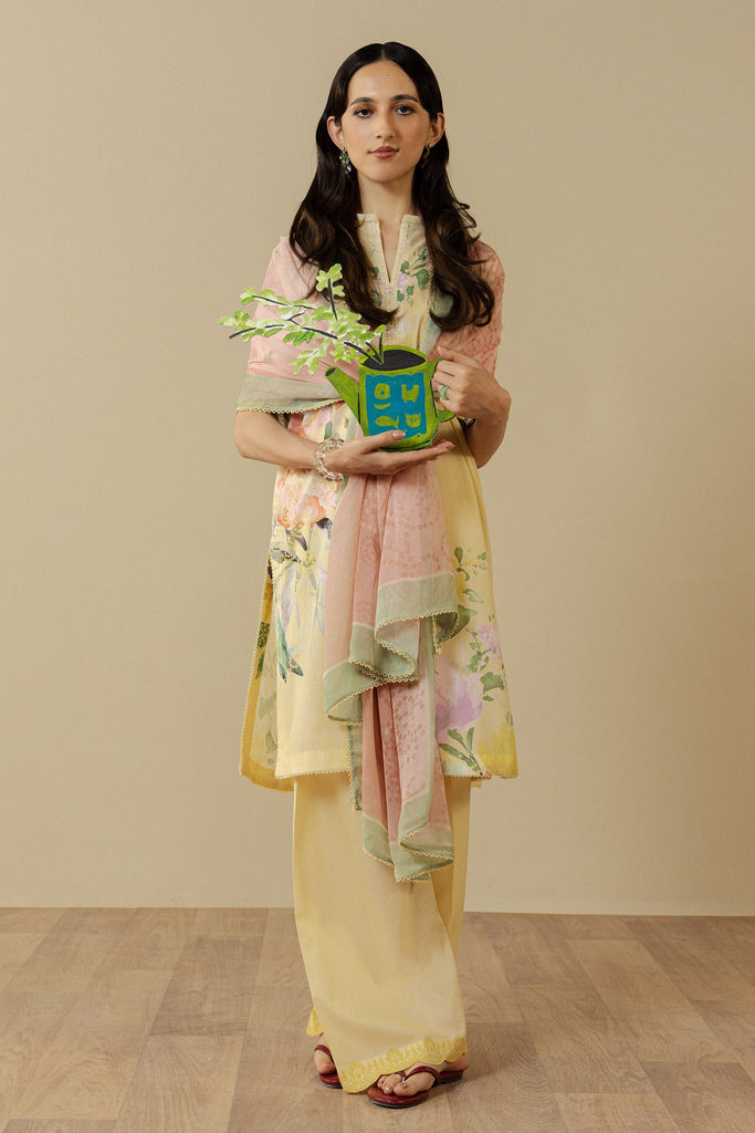 Zara Shahjahan Coco Prints Lawn Drop III – Avena-3B