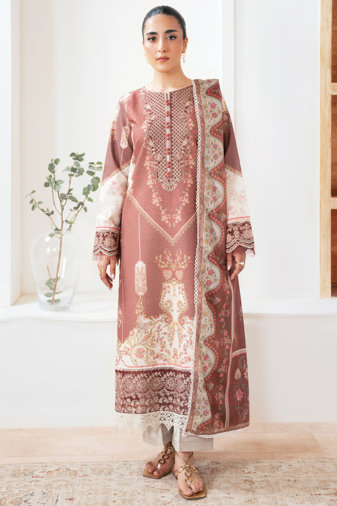 Aabyaan Print Luxe Lawn – ZOVIA (AP-06)
