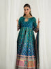 Gulaal Aira Printed Silk Formals – Azure