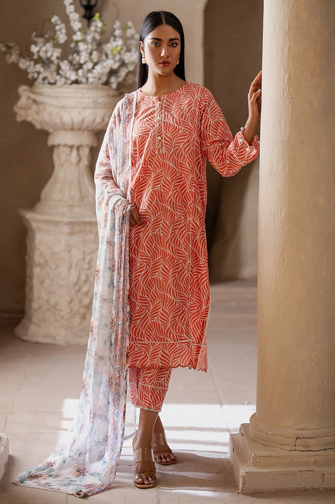 Identic Separates Lawn with Chiffon Dupatta – IDSBDV1-6