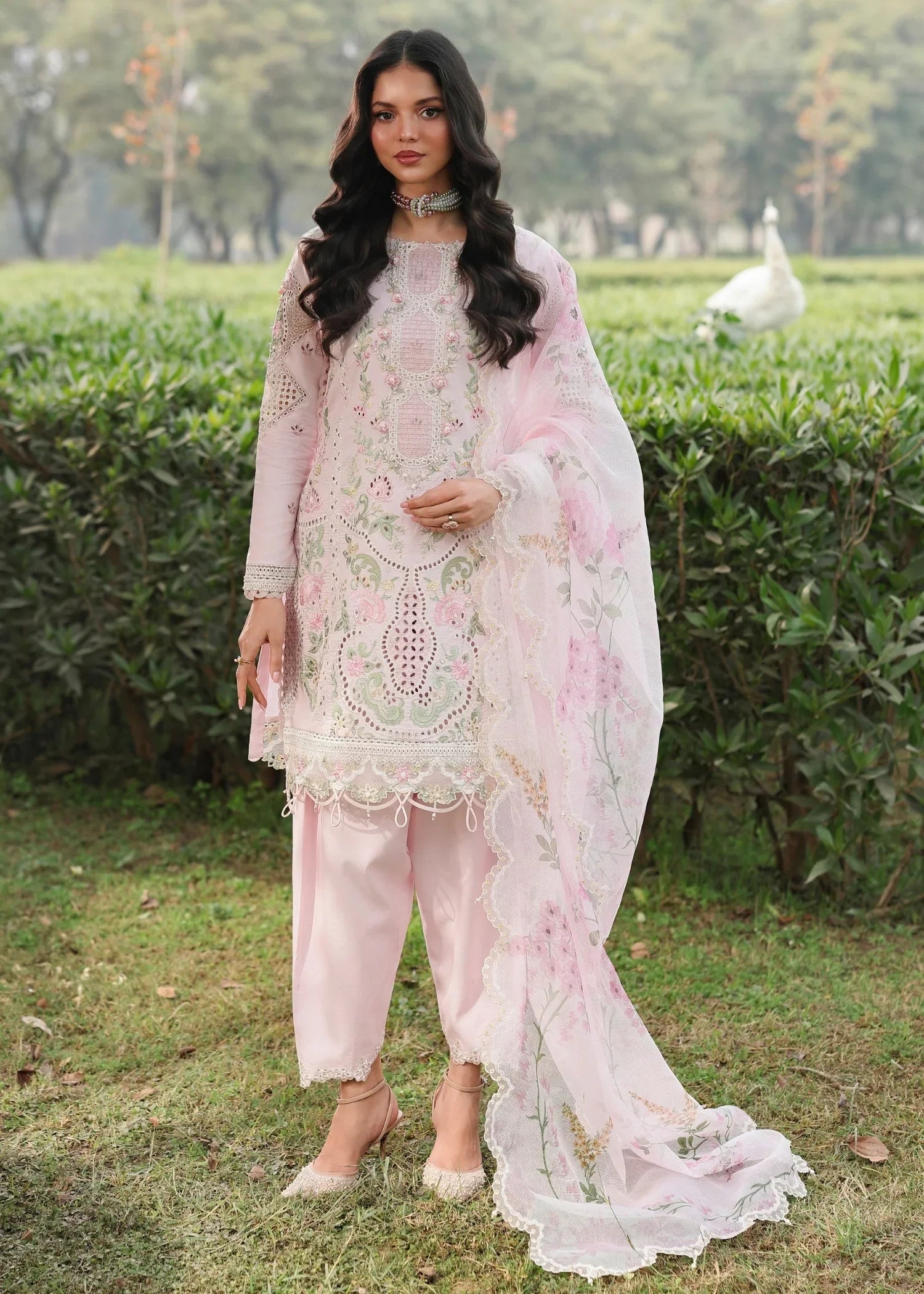 Pink Chikankari Embroidered Lawn Suit | Sardinia Pakistani Dress for Eid YourLibaas Pink Chikankari Embroidered Lawn Suit | Sardinia Pakistani Dress for Eid YourLibaas
