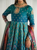 Gulaal Aira Printed Silk Formals – Azure