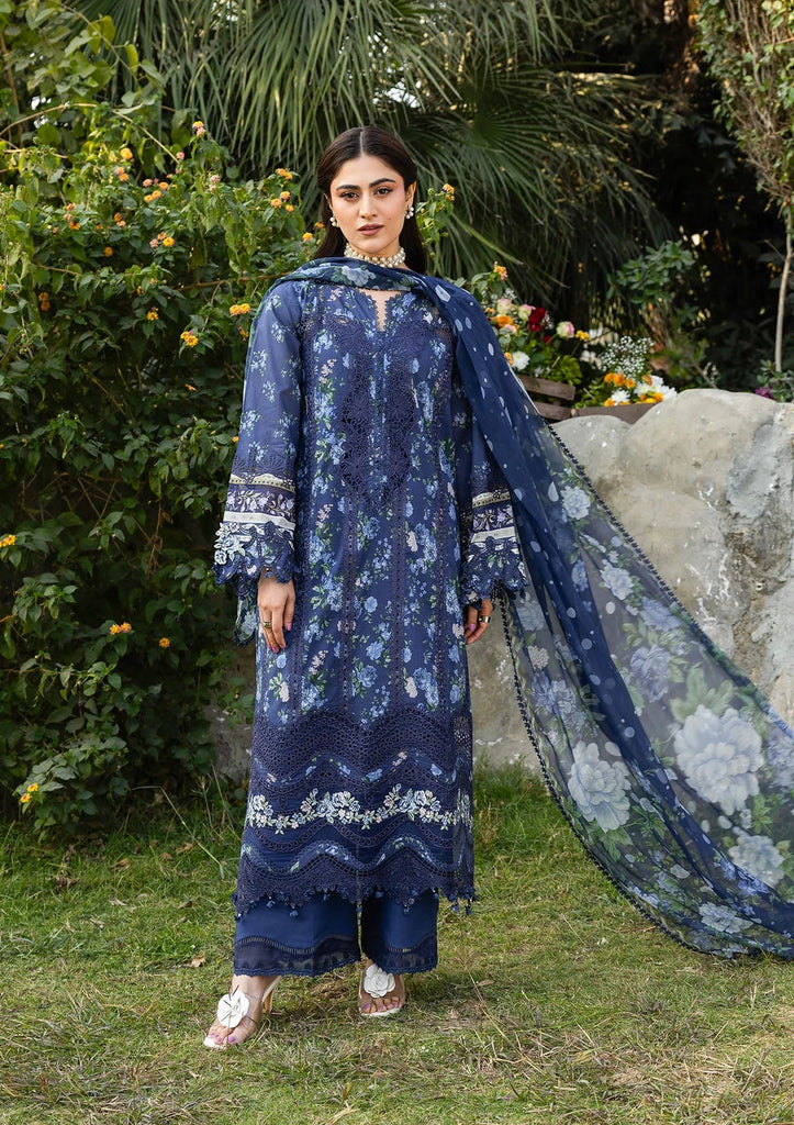 Elaf Chikankari Lawn Prints – ERC-3B NEEL