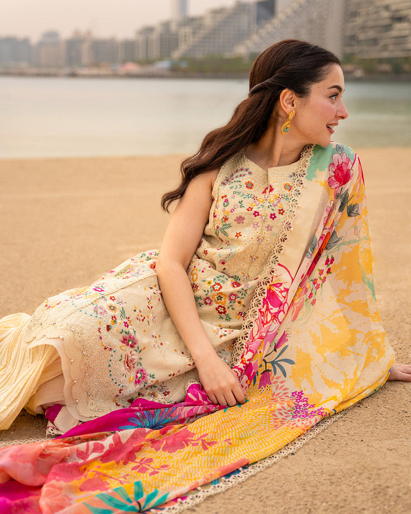 Faiza Saqlain Aya Eid Luxury Lawn – Merjem