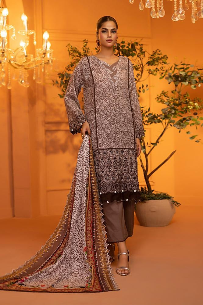 Salina Lawn with Cutwork Dupatta Vol-2 – SCWV2-7