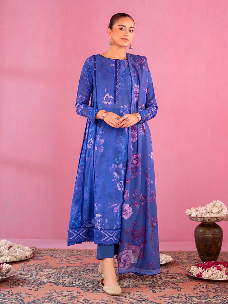 Binaas Gulab Rang Lawn  – D-11