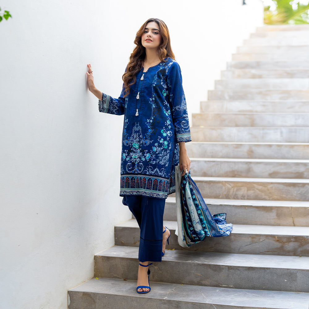 Salina Digital Printed Lawn V1 – SDPL25V1-8