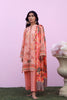 Sahar Mirha Lawn – Peachy Cascade