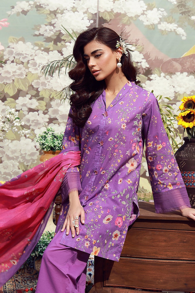 Sahar Mirha Lawn – Lavender Whisper