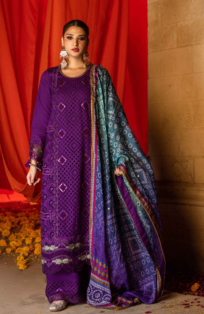 Al Zohaib Bandhani Lawn - The Tale of Jaipur – BTJ-25-09