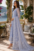 Saadia Asad Nooriyah Luxury Formals – D3 - Dove Blue
