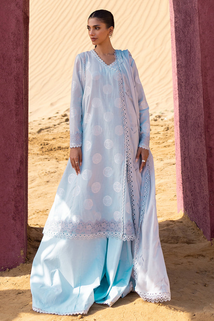 Cross Stitch Eid Lawn Edit – CRYSTAL GLARE-3 PIECE COTTON JACQUARD SUIT