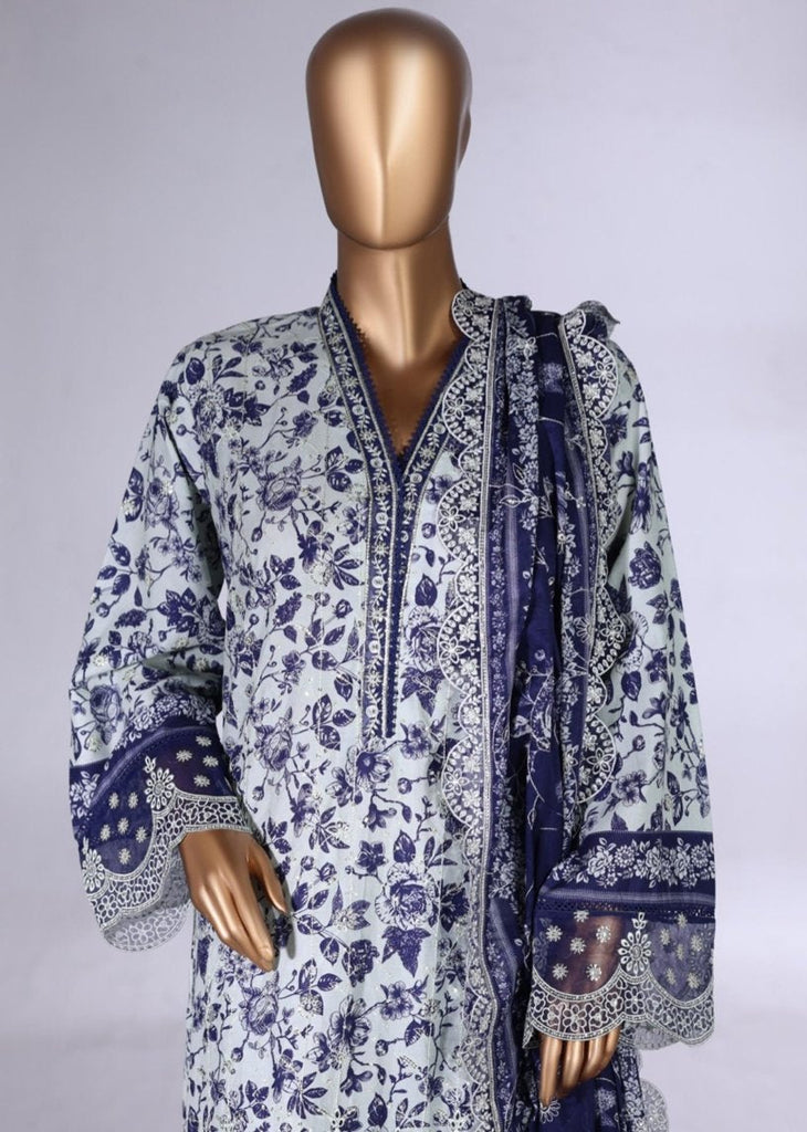 Bin Saeed Stitched Lawn Suit – B-4