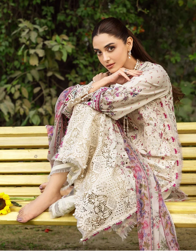 Elaf Chikankari Lawn Prints – ERC-5A MEHR