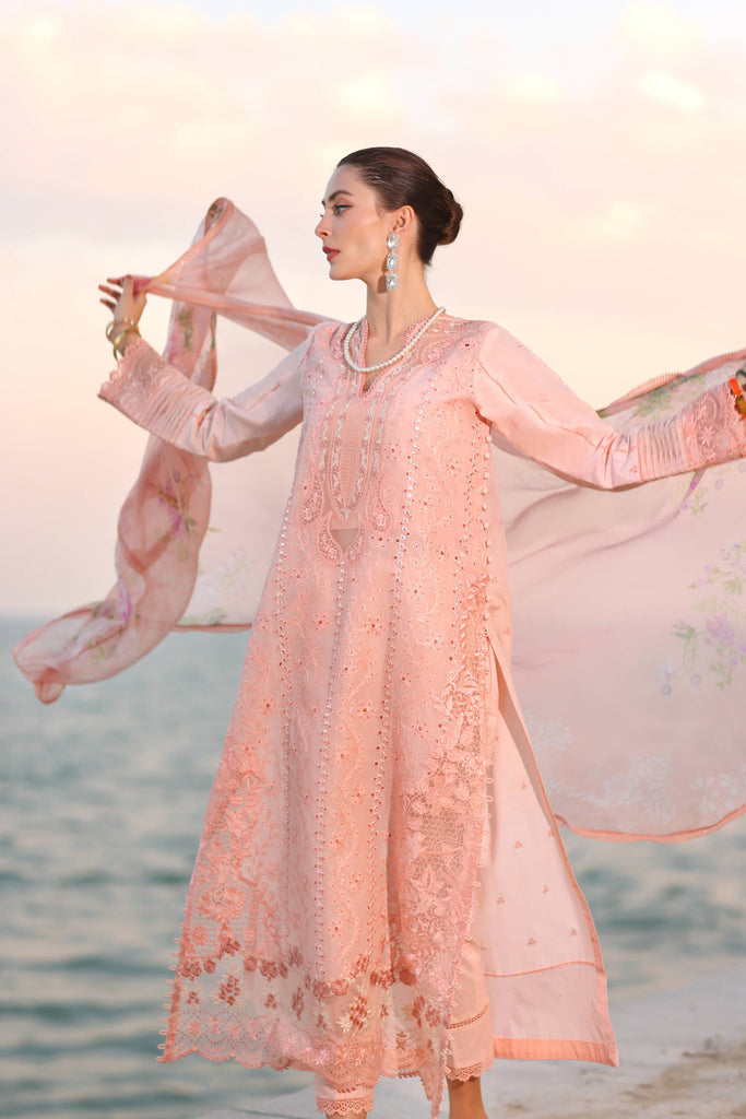 Saadia Asad Noor Eid Luxury Laserkaari Lawn – D3-B