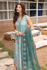 Noor by Saadia Asad Eid Luxe Printkari Lawn Collection – D7 Teal