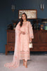 Saadia Asad Eid Luxury Schiffli Laserkari Lawn – D6- Peach