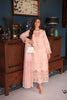 Saadia Asad Eid Luxury Schiffli Laserkari Lawn – D6- Peach