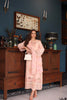 Saadia Asad Eid Luxury Schiffli Laserkari Lawn – D6- Peach