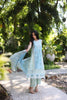 Noor by Saadia Asad Luxury Chikankari Lawn Collection – D2-A Feroze and mint