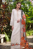 Noor by Saadia Asad Luxury Chikankari Lawn Collection – D6-B White Laser and schifli
