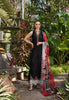 Noor by Saadia Asad Luxury Chikankari Lawn Collection – D6-A Black Laser and schifli