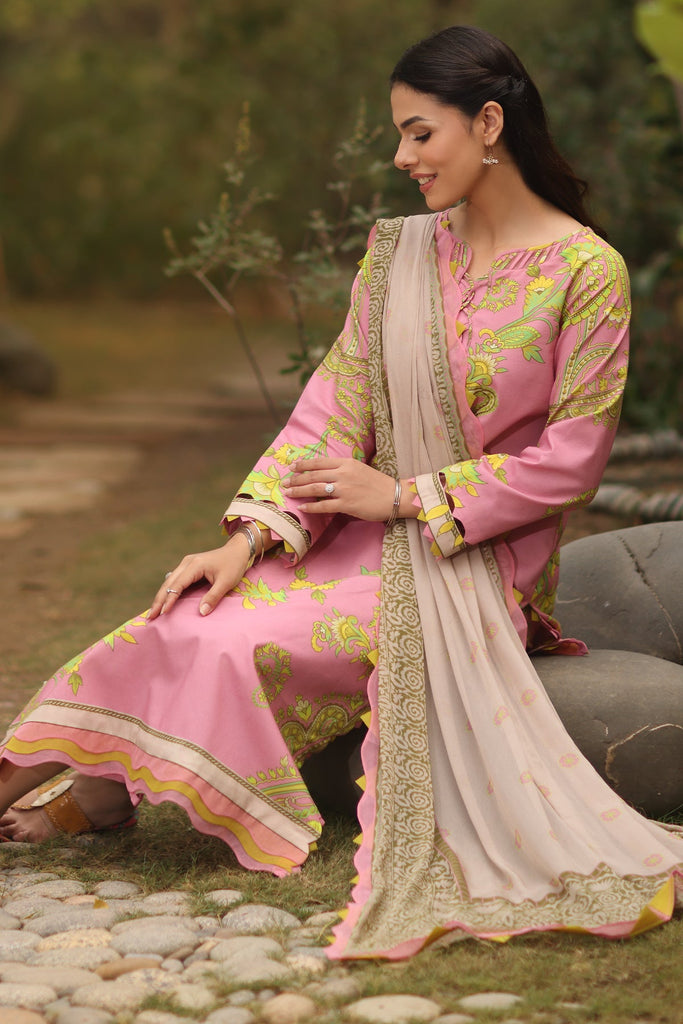 Charizma C-Prints – Printed Lawn Shirt with Chiffon Dupatta and Trouser DCSP4-1