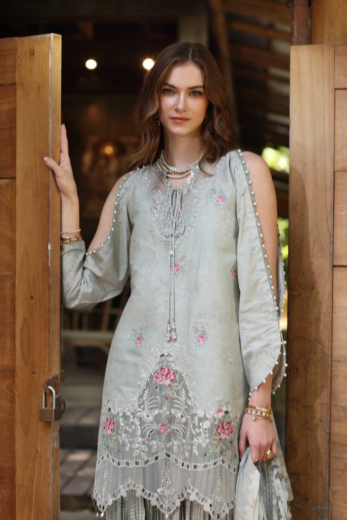 Saadia Asad Noor Eid Luxe Printedkari Lawn – D2-A