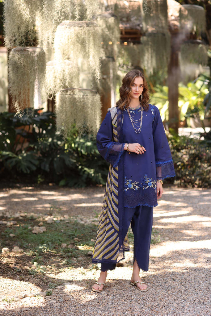 Saadia Asad Noor Eid Luxe Printedkari Lawn – D3-A