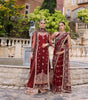 Noor Kaani Luxe Handmade Formals – D5 Maroon Saree