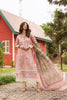 Noor by Saadia Asad Eid Luxe Printkari Lawn Collection – D1 Pink