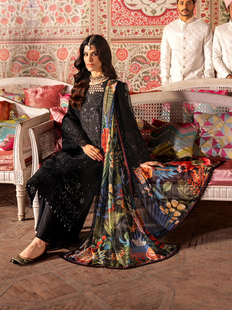 Mahnur Husn-e-Jahan Luxury Lawn – Aaina