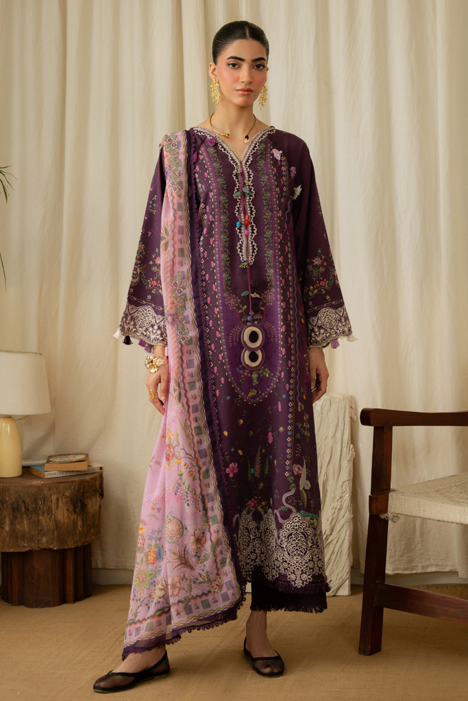 Aabyaan Print Luxe Linen – AMELINE (AK-05)