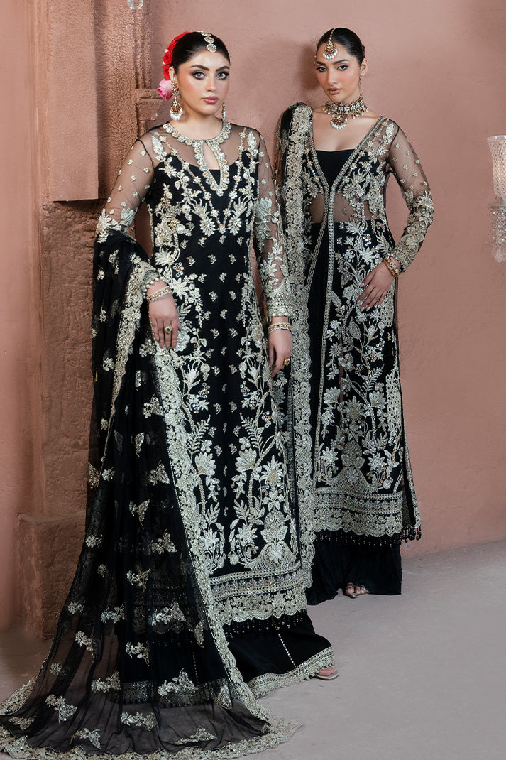 Black Embroidered Net Pakistani Bridal Suit | Imrozia Luxury Formal Dress YourLibaas Black Embroidered Net Pakistani Bridal Suit | Imrozia Luxury Formal Dress YourLibaas