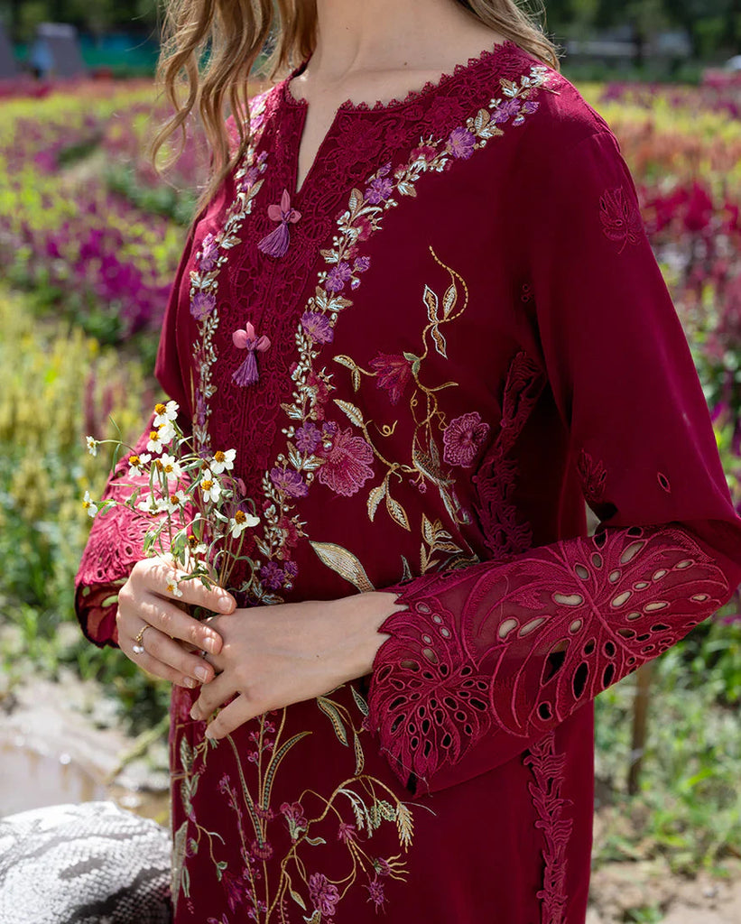 Mushq Hemline Lawn · The Secret Garden – Aurora Petals