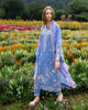 Mushq Hemline Lawn · The Secret Garden – Azure Bloom