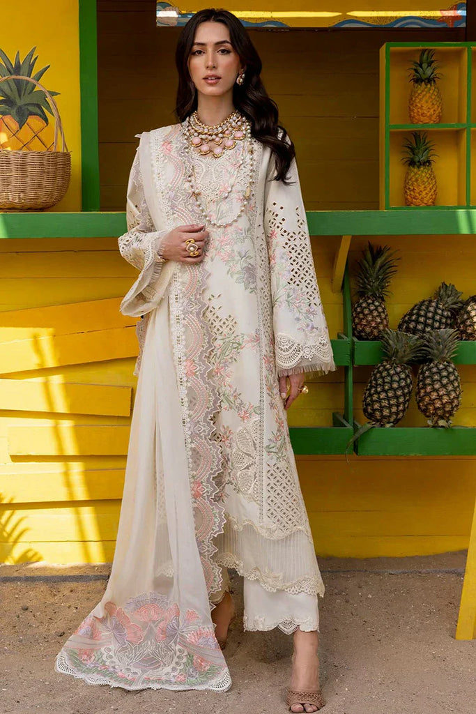 Saira Shakira Luxury Lawn 2025 – 2A DAHLIA-A