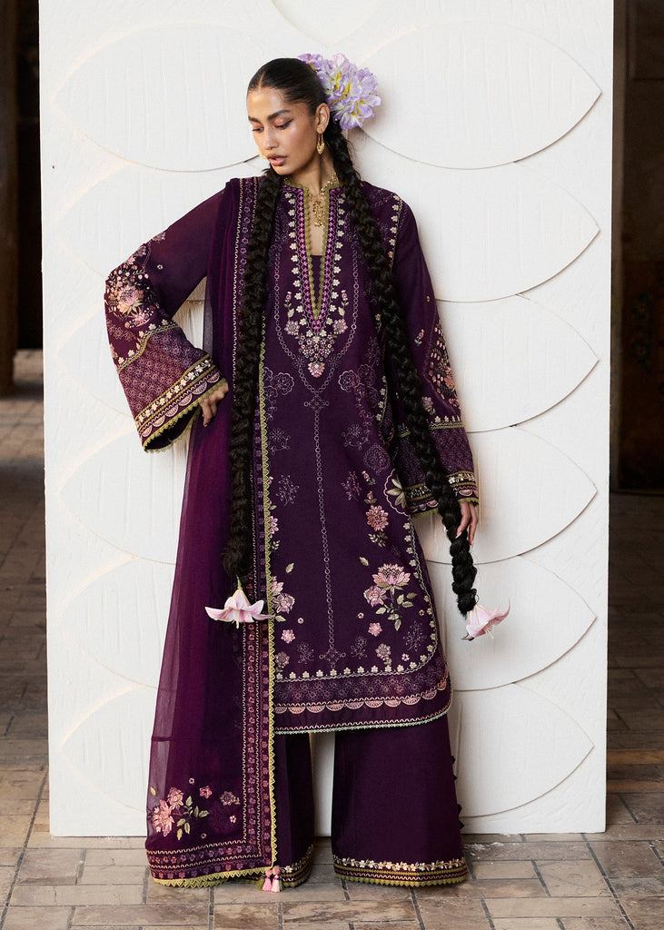 Hussain Rehar Zan Festive Luxury Lawn  – Banafsh