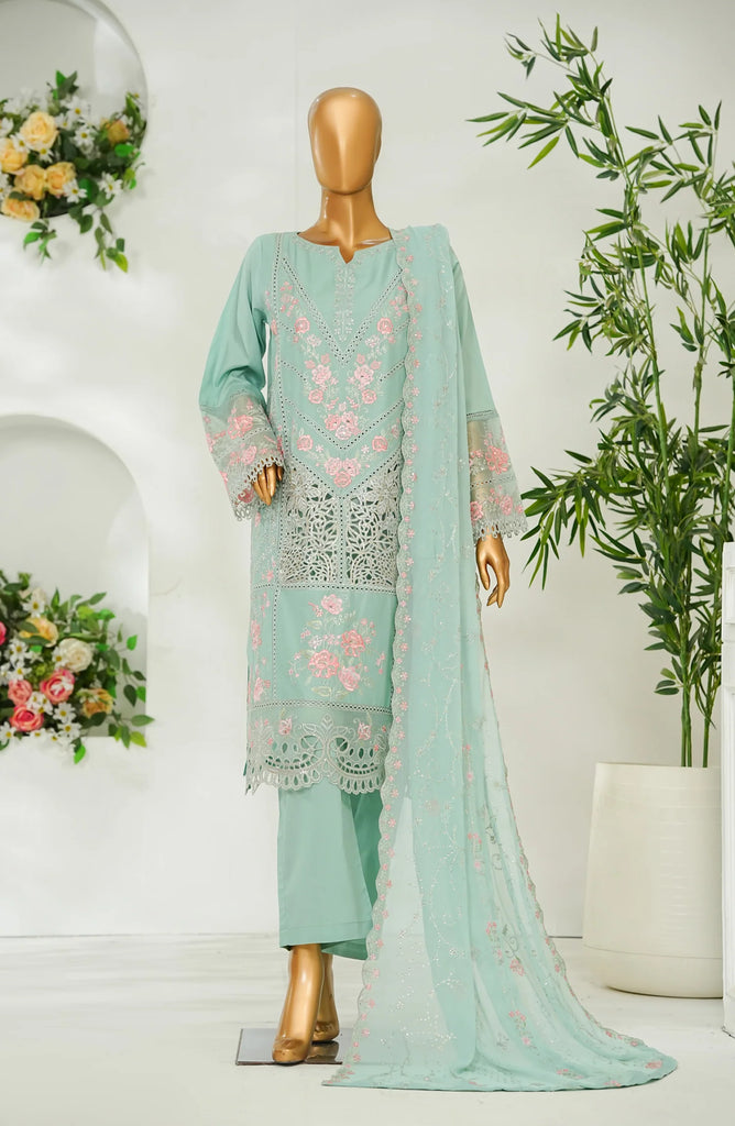 Bin Saeed Stitched Luxury Lawn D- 5