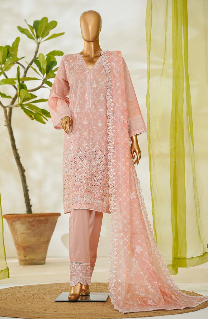 Bin Saeed RTW White & White Embroidered Lawn – 15