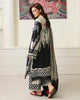 Roheenaz Petals in Print Lawn – Black Petals