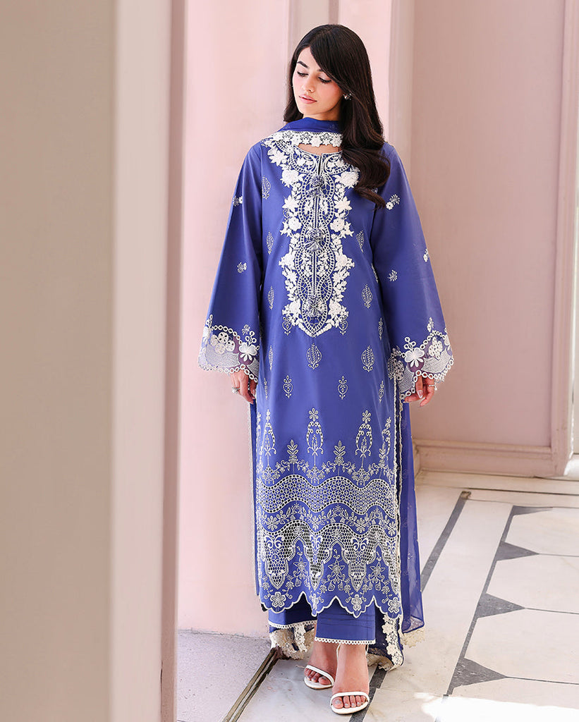 Roheenaz Summer Chikankari Lawn Edit – Blanc Mirage