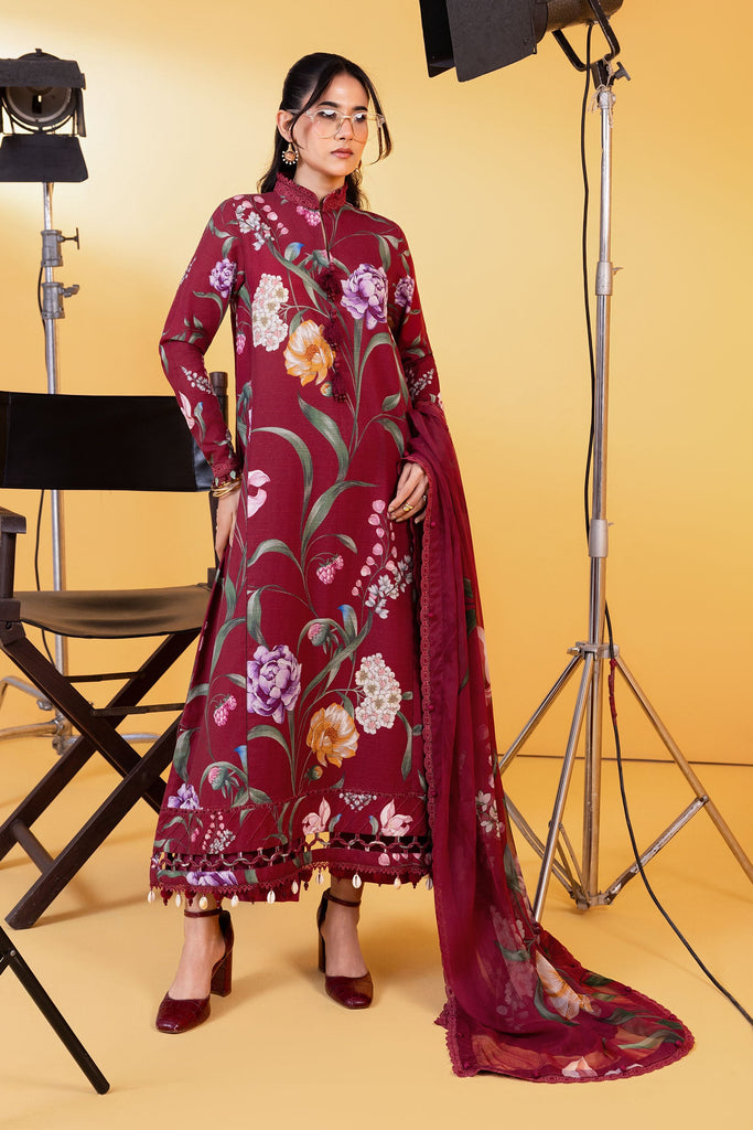 MARIA.B MBasics Winter Edit – Printed Slub Khaddar MB-CUS25-1103a