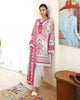 Roheenaz Eclat Garden Printed Lawn – Coral Hibiscus