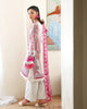 Roheenaz Eclat Garden Printed Lawn – Coral Hibiscus