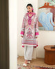 Roheenaz Eclat Garden Printed Lawn – Coral Hibiscus