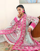 Roheenaz Eclat Garden Printed Lawn – Coral Hibiscus